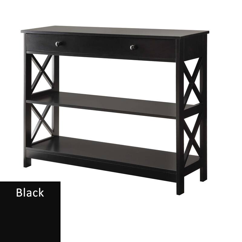 Convenience Concepts Oxford 1 Drawer Console Table with Shelves