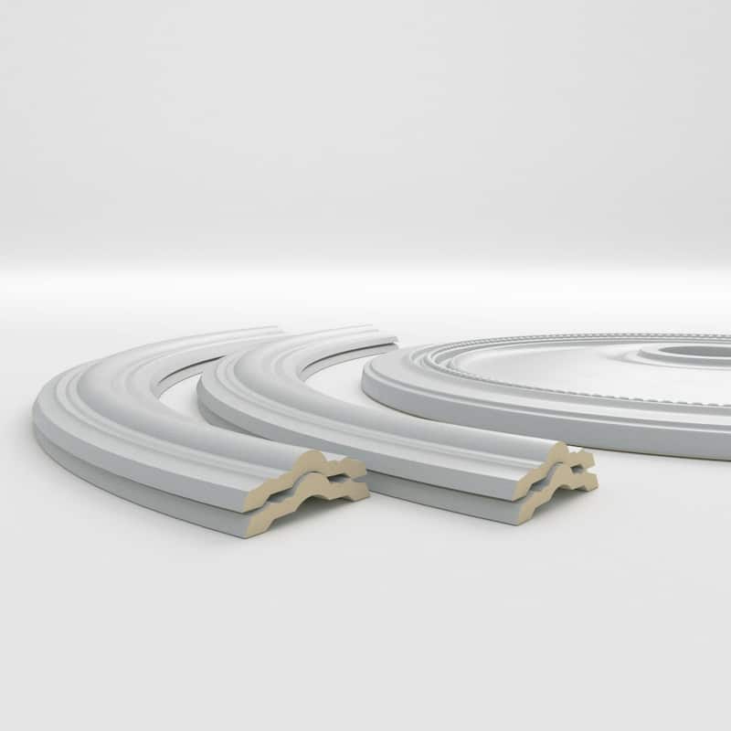 41 3/4"OD x 35 1/4"ID Ceiling Ring with 24"OD Ceiling Medallion Diane Light Accent Kit - 41 3/4"OD x 35 1/4"ID