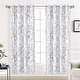preview thumbnail 13 of 81, Tree Branch Grommet Window Curtain Panel 52"wx63"l - Grey