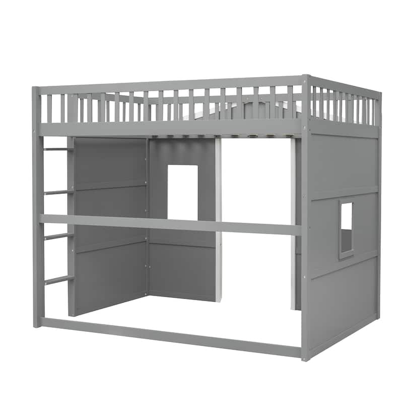 Full House Loft Bed with Gaming Area
