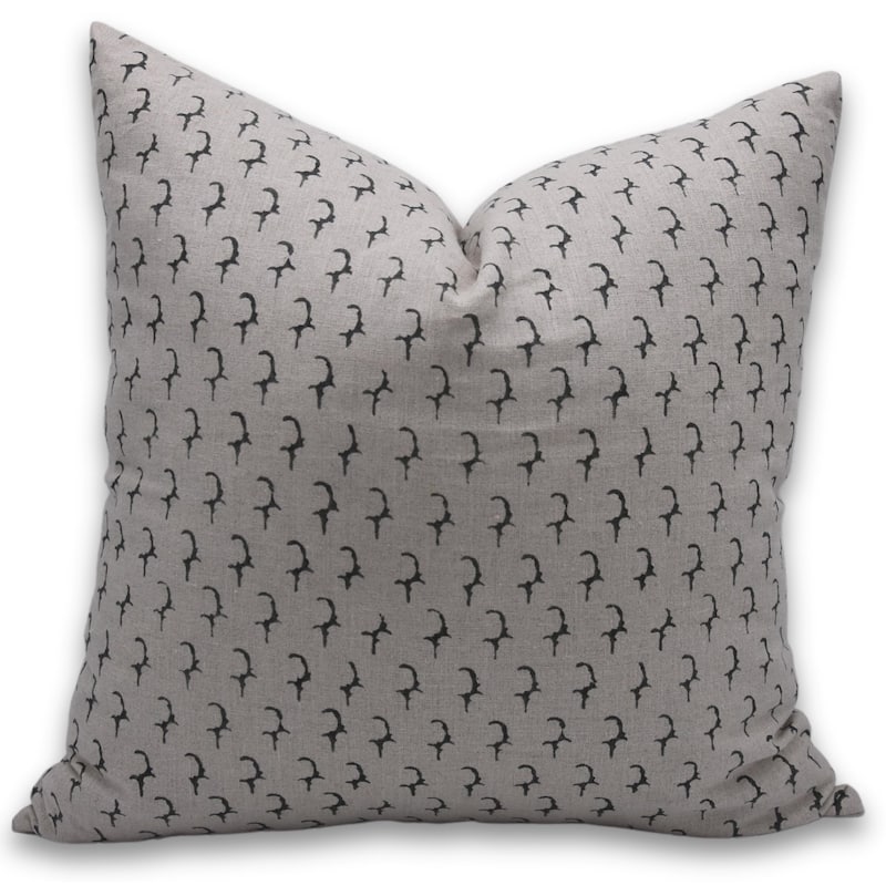 Fabdivine Linen Bohemian Block print pillow Cover - Pillow Covers - 14" x 20"