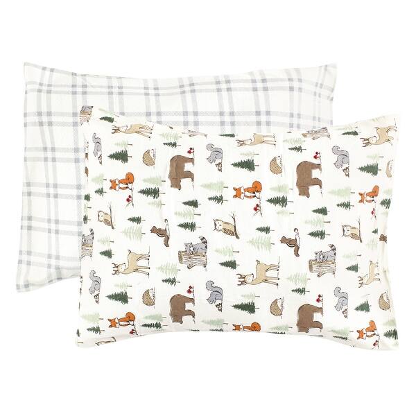 slide 1 of 1, Hudson Baby Cotton Toddler Pillow Case, Forest Animals, One Size - Forest Animals Forest Animals - One Size