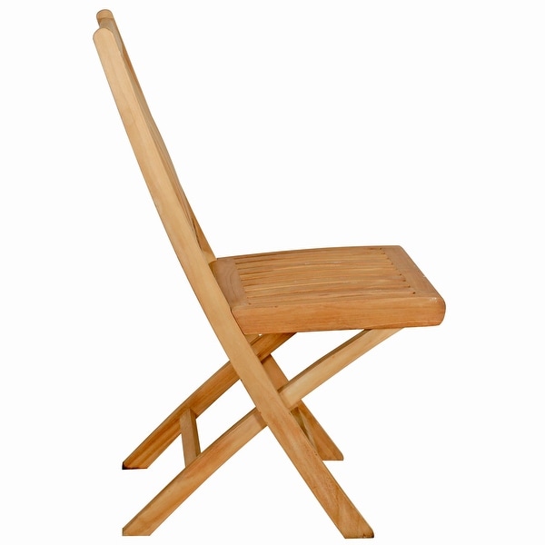 Bare decor vega golden hotsell teak wood outdoor folding chair