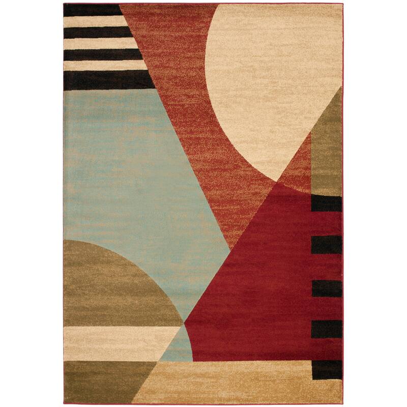 SAFAVIEH Porcello Misao Modern Rug - 4' x 5'7" - Multi - Rectangle