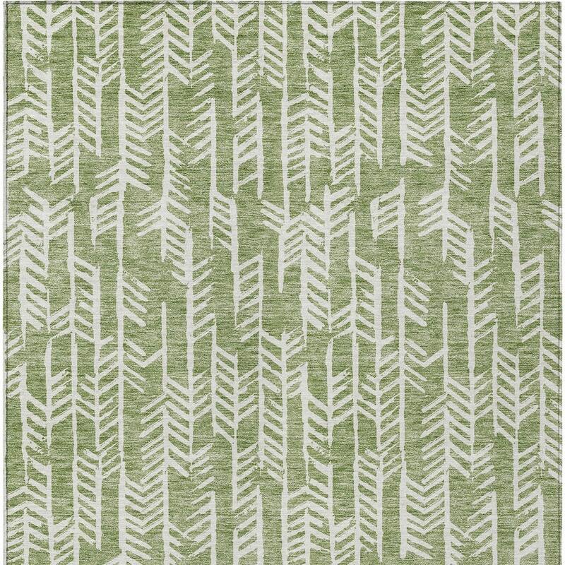 HomeRoots Tribal Transitional Rectangle Outdoor Rug