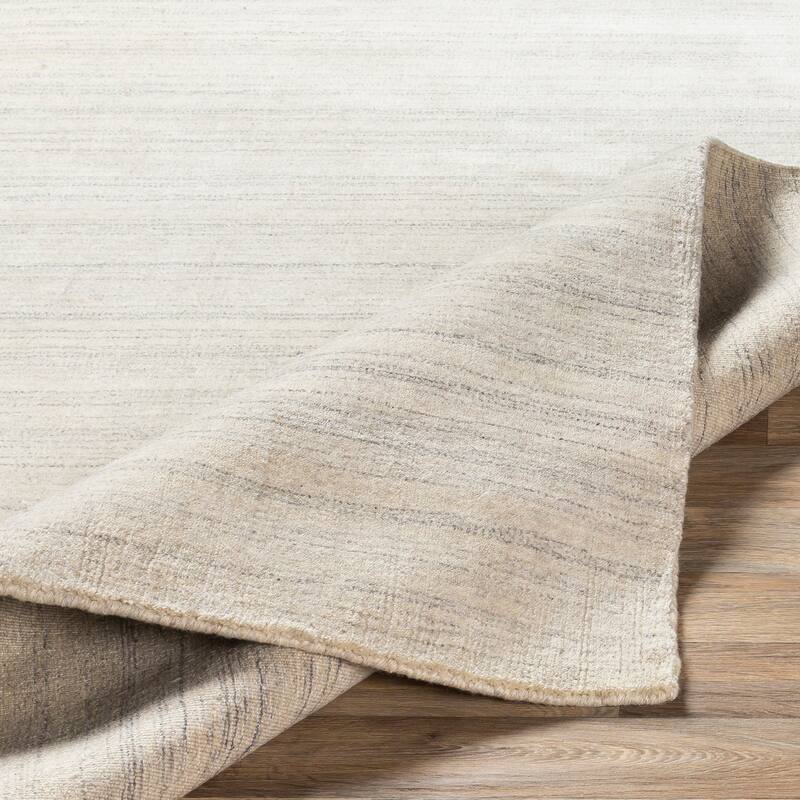 Viteri Handmade Solid Wool Blend Area Rug