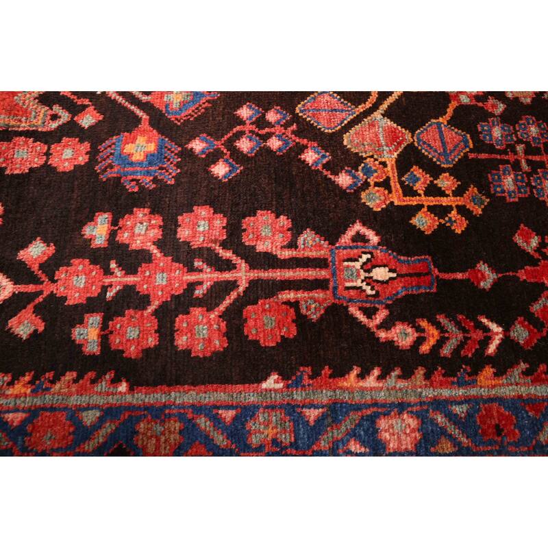 ECARPETGALLERY Hand-knotted Andelz Black Wool Rug - 4'4 x 6'10