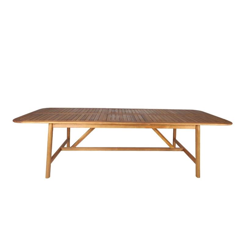 Modern Outdoor Extendable Acacia Wood Dining Table Perfect for Family Gatherings