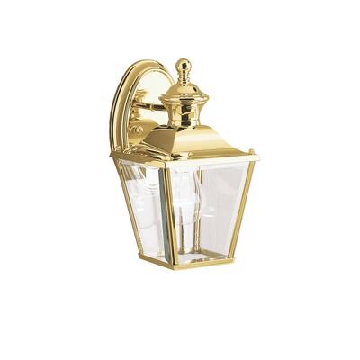 Harbur Lighting One Light Outdoor Wall Mount Bay Shore Polished Bra - Exact Size