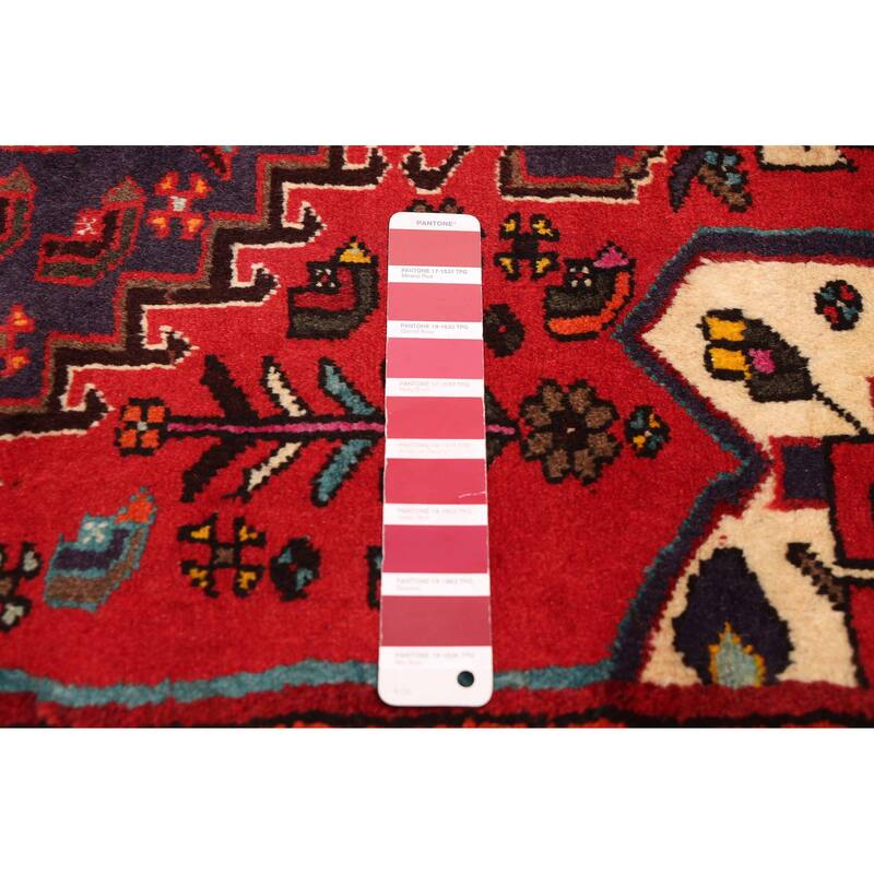ECARPETGALLERY Hand-knotted Andelz Red Wool Rug - 3'2 x 4'7