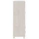 preview thumbnail 6 of 7, vidaXL Wardrobe HAMAR White 39"x17.7"x53.9" Solid Wood Pine - 39" x 17.7" x 53.9"