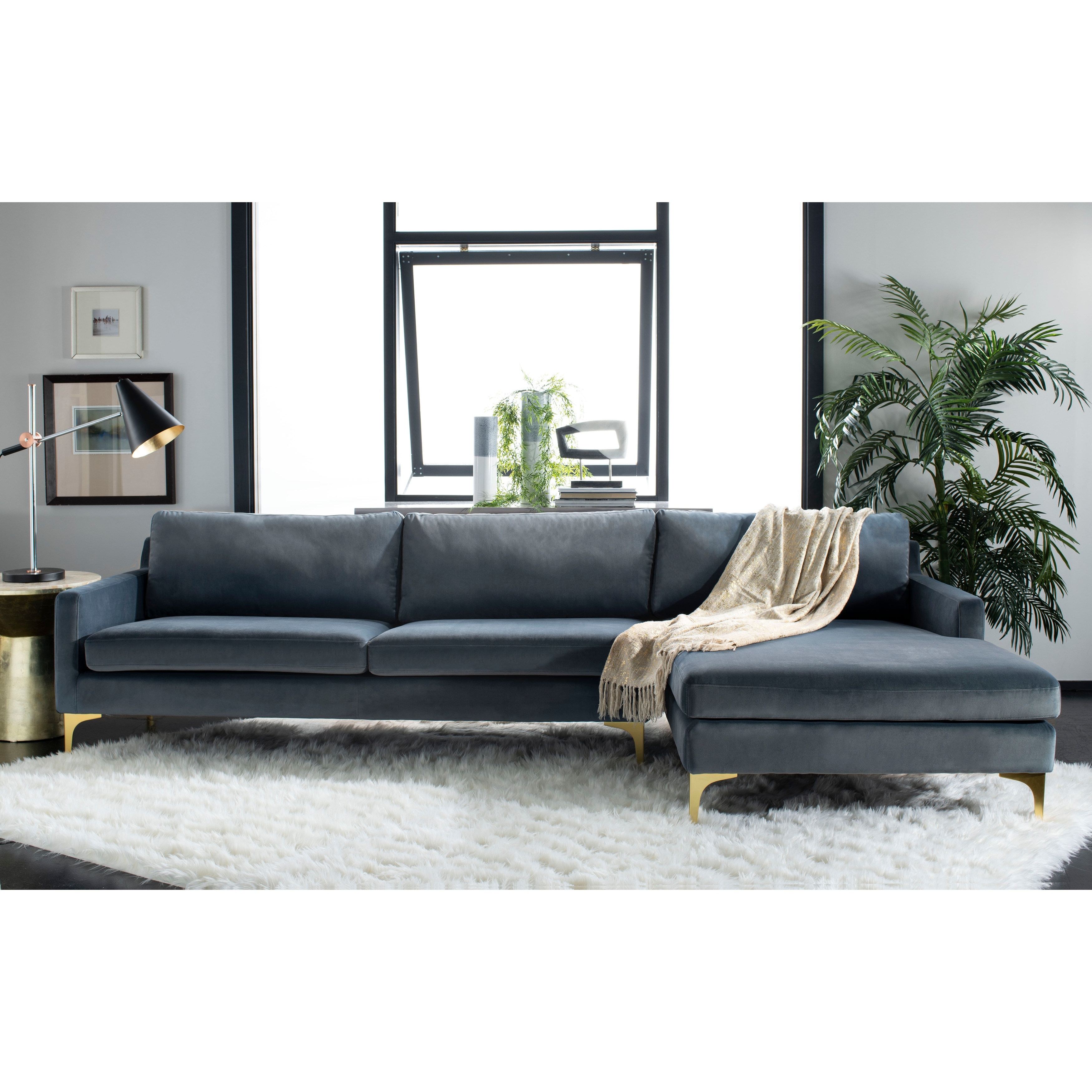 Safavieh sectional sale sofa