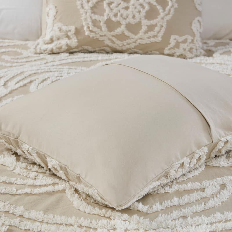 Madison Park Virginia Tufted Cotton Chenille Medallion Comforter Set