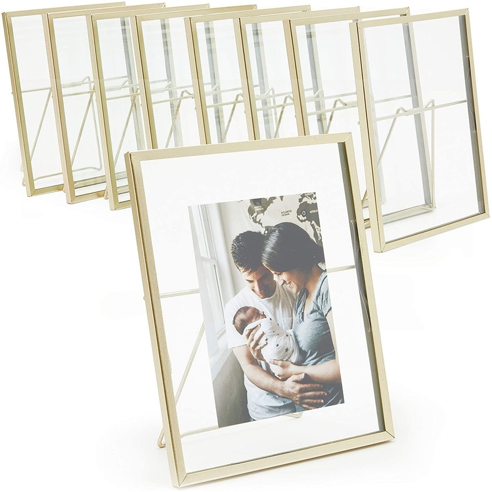 38x11 Frame Gold Solid Wood Picture Frame Width 3 Inches - Interior Frame Depth 0.625 Inches|Blue