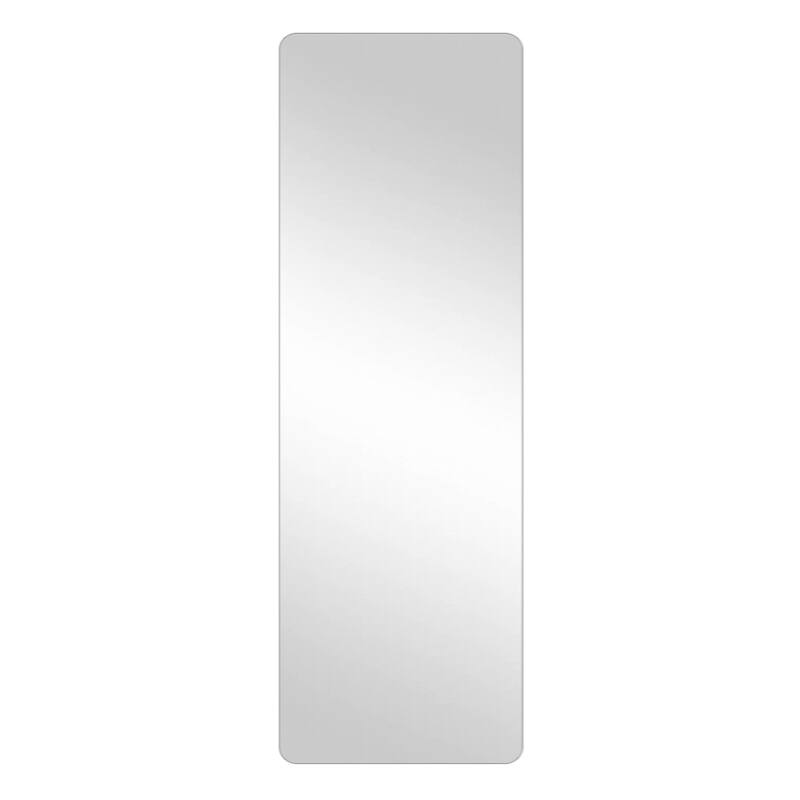 Full Body Rounded Corner Mirror - High Quality Silver Glass, Explosion-Proof, Wall Hanging - Silver+Clear