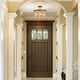 preview thumbnail 6 of 10, Cotia Boho Glam 3-light Wood Beads Semi-flush Mount Ceiling Lights Gold Chandelier - D14"*H15.5"
