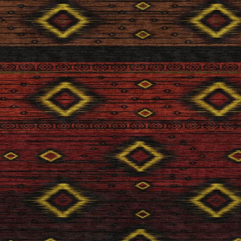 HomeRoots Tribal Transitional Rectangle Outdoor Rug