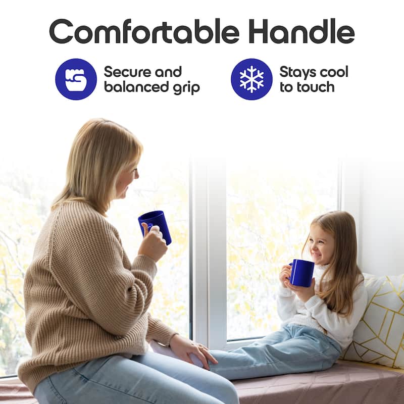 Omniware Teaz Cafe 11 oz Classic Mug - 3" D x 3.75" H