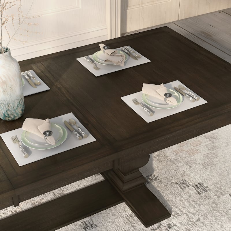 The Gray Barn Ruddy Road Espresso 94-inch Wood Expandable Dining Table