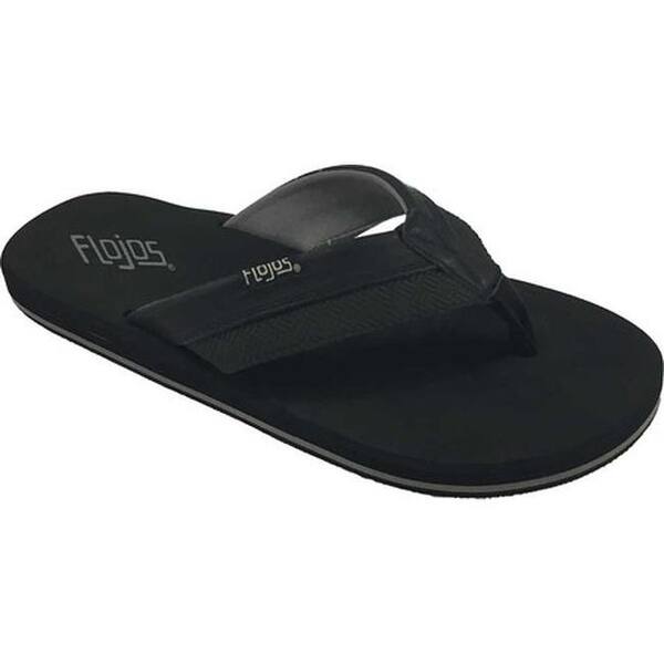 Shop Black Friday Deals On Flojos Men S Ryan Flip Flop Black Synthetic Overstock 18818612