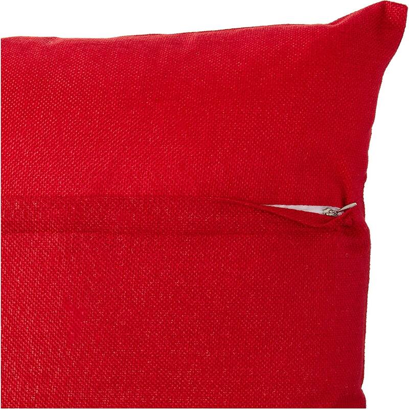 Violet Linen Seasonal Xmas Christmas Holiday Glories Pattern, 18 Inch x 18 Inch, Square, Decorative Accent Throw Pillow
