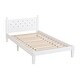 preview thumbnail 9 of 9, Twin Bed with Button-Decoration Headboard, with Bed Slats