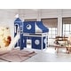 preview thumbnail 6 of 117, JACKPOT Prince & Princess Low Loft Twin Bed, Ladder Slide Tent & Tower