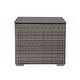 preview thumbnail 6 of 17, Outdoor Wicker Storage Box 90 Gallon Resin Deck Box