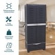 preview thumbnail 4 of 13, Sunnydaze 3-Shelf Plastic Lockable Storage Cabinet - 57.5"