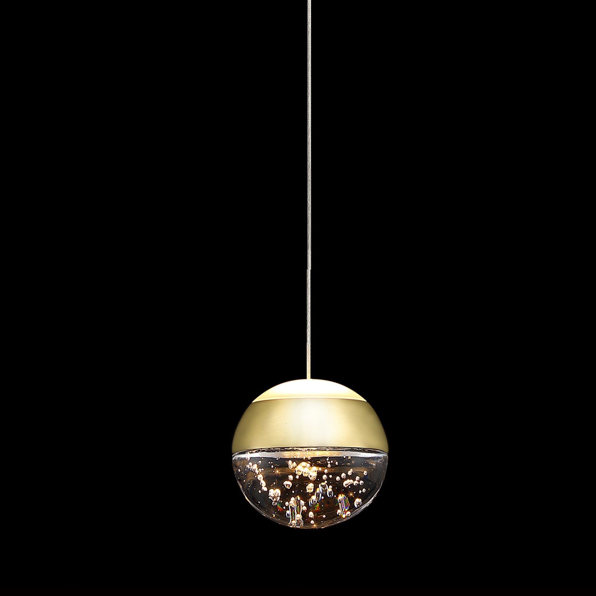 1 Light 3 Lights Globe LED Pendant Light with Bubble Crystal Ball Bed Bath Beyond 36933113