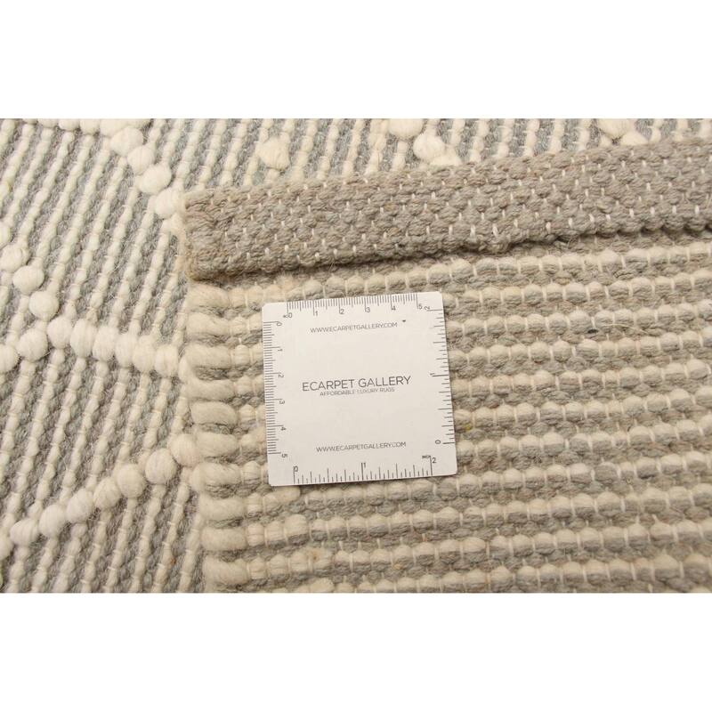 ECARPETGALLERY Braid weave Sienna Cream Wool Rug - 6'2 x 9'5