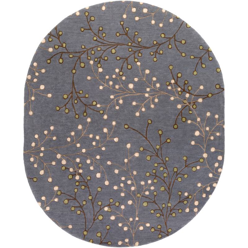 Sakura Handmade Transitional Floral Wool Area Rug
