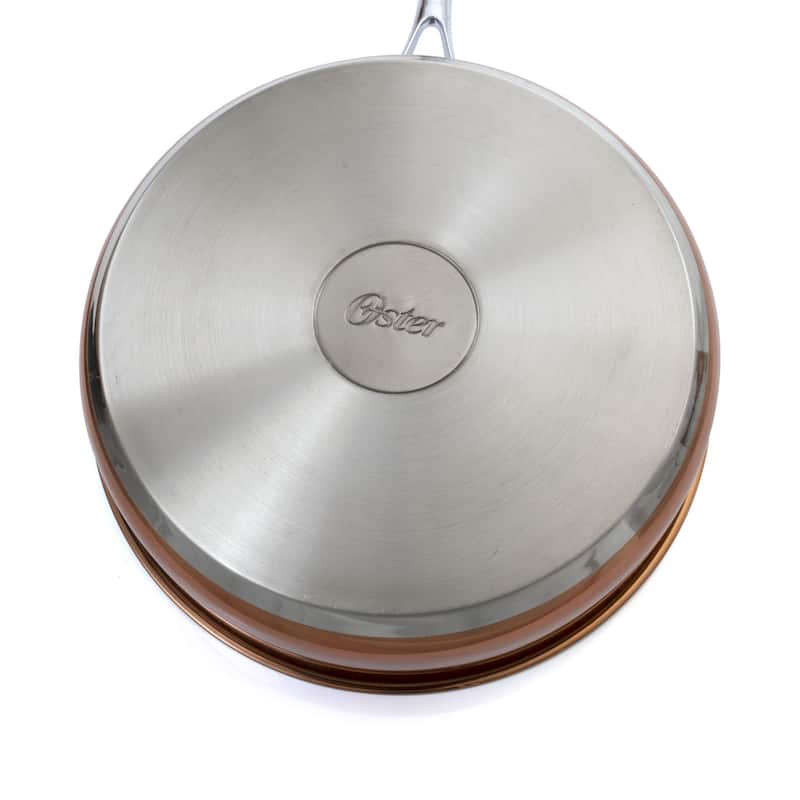 Stainless Steel Cookware 9 Piece Set in Silver and Bronze