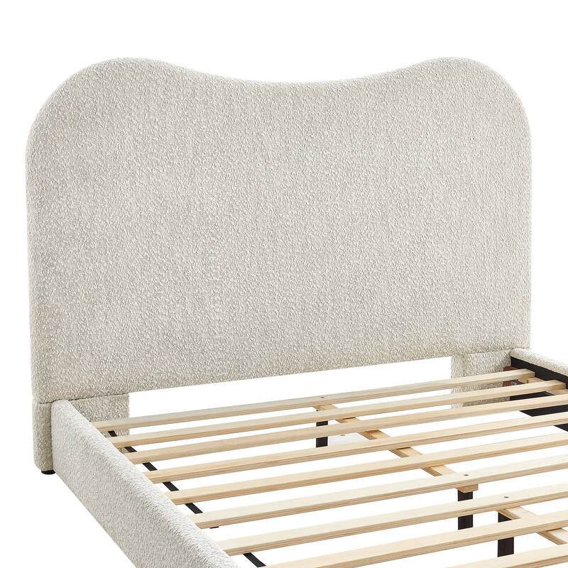 Seluna Boucle Queen Platform Bed
