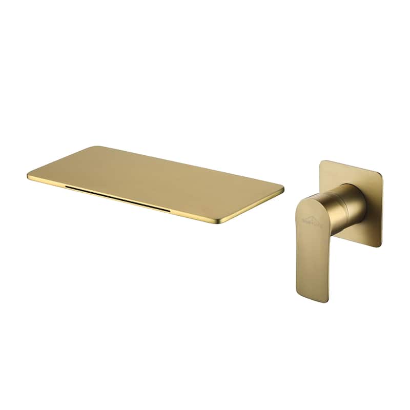 CASAINC Single Handle Wall Mounted Faucet - Brushed Gold