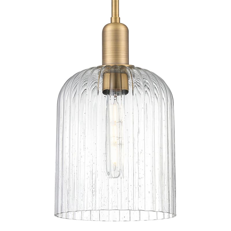 Innovations Lighting 716-1S-G559-8SDY Bridal Veil 8" Wide Mini Pendant - Brushed Brass