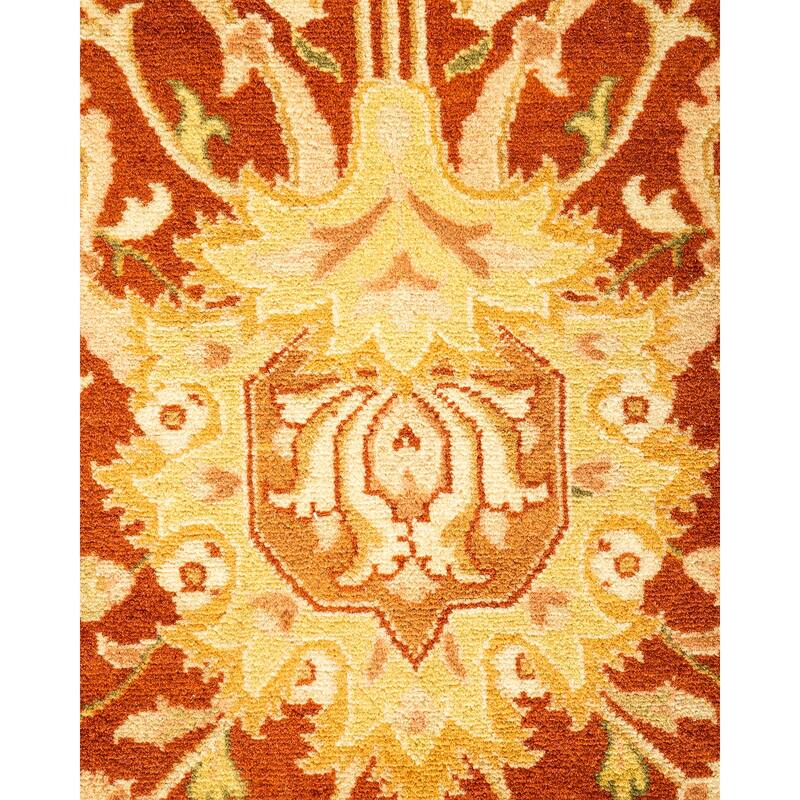 Overton One-of-a-Kind Hand-Knotted Traditional Oriental Mogul Brown Area Rug - 9' 3" x 11' 10"