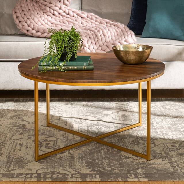 Silver Orchid Helbling Round Coffee Table On Sale Overstock 20616482