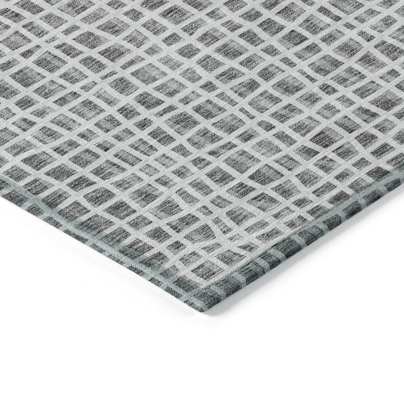 Machine Washable Indoor/ Outdoor Chantille Modern Abstract Rug
