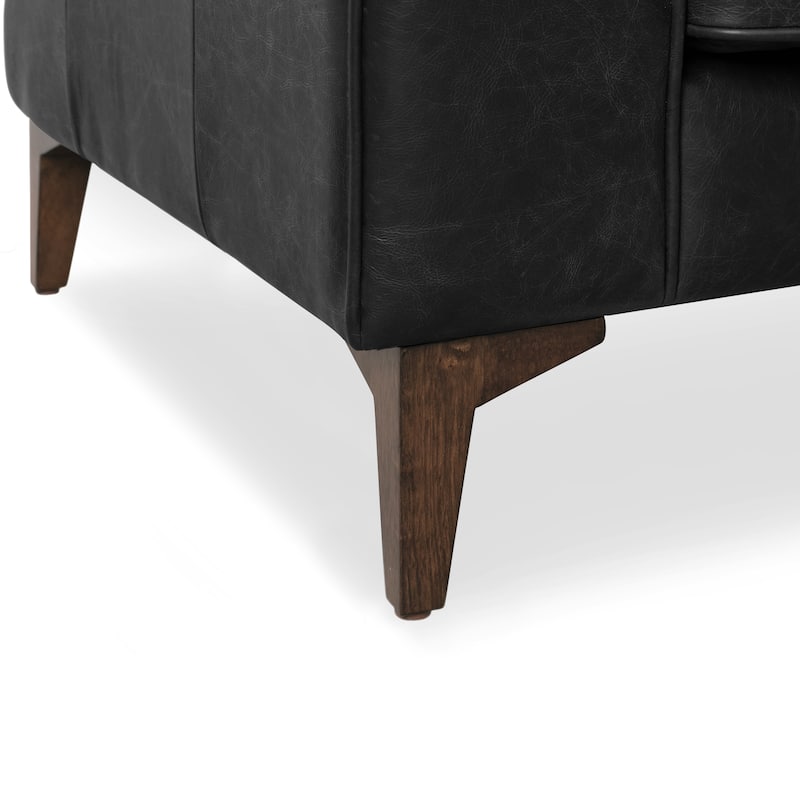 Poly & Bark Essex Lounge Chair (Set of 2) - Genuine Italian Leather
