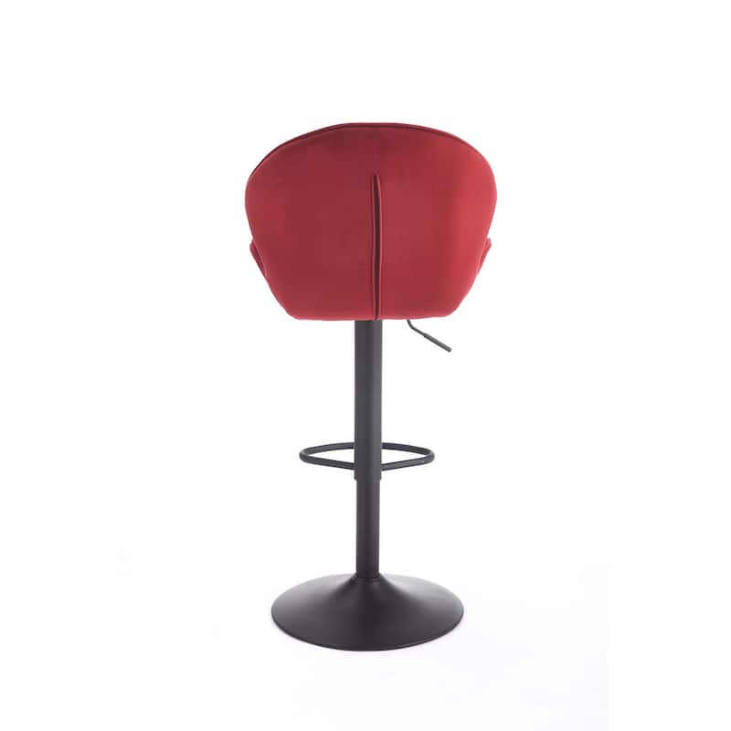 Bar Stools Set of 2 - Adjustable Bar stools with Back and Footrest, Counter Height Bar Chairs