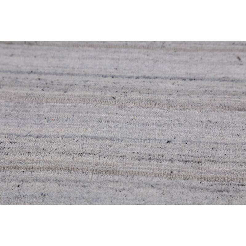 Striped Tribal Gabbeh Indian Area Rug Handmade Wool Carpet - 8'0" x 10'1"