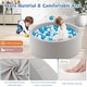 preview thumbnail 7 of 8, Costway 35.5" x 12" Soft Round Ball Pool for Toddlers & Baby with 200 - See Details