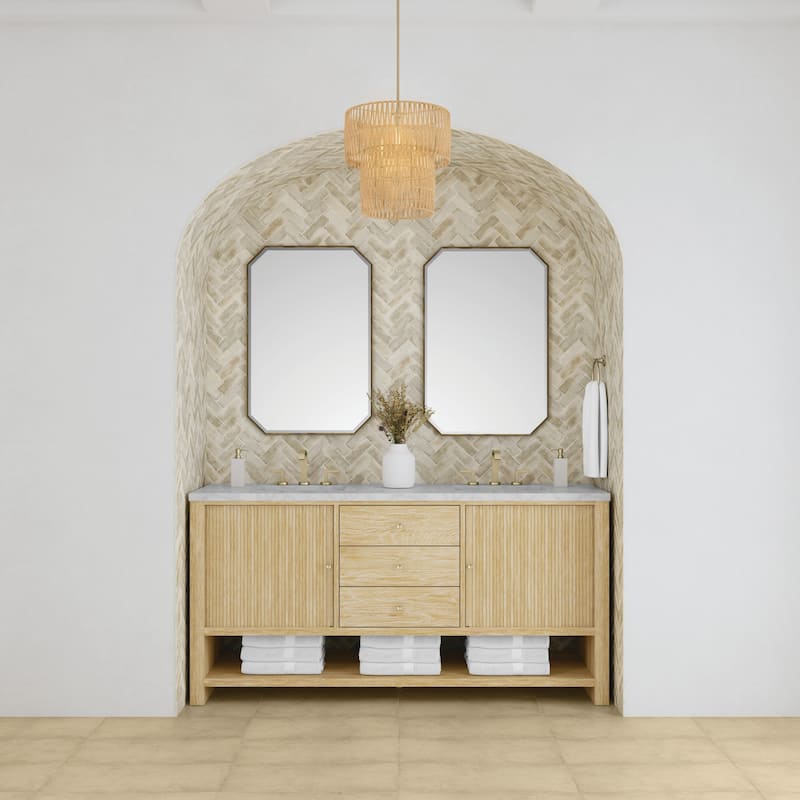 James Martin Vanities D404-V72-3VSL Marigot 72" Double Basin Wood