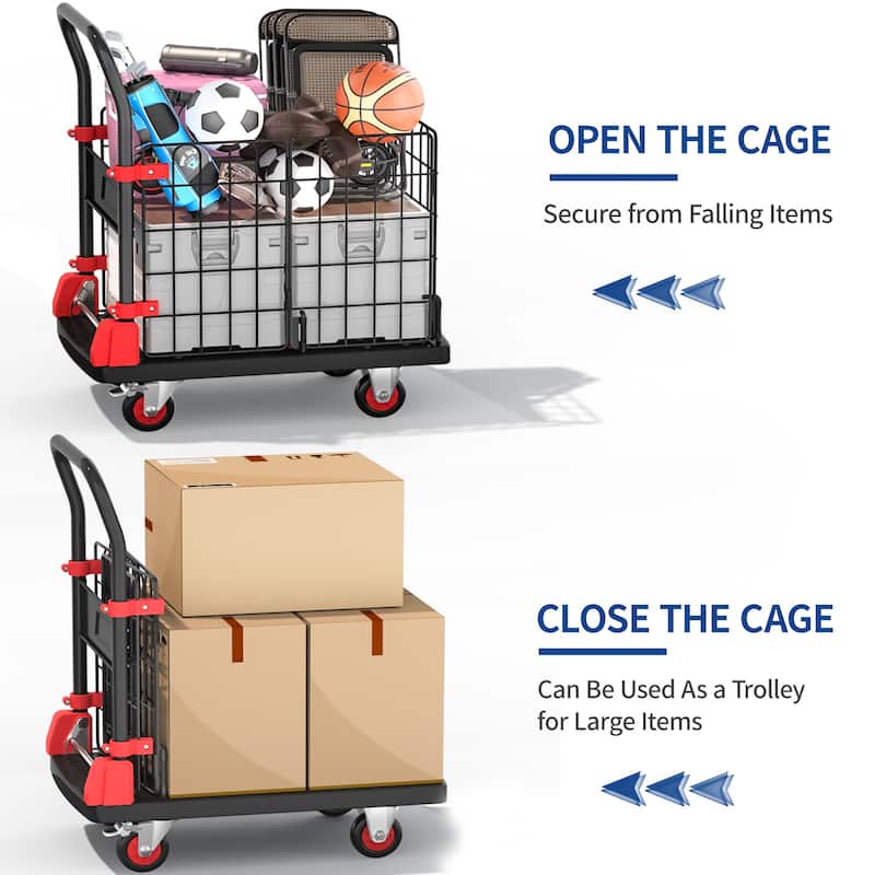 Moasis Folding Utility Cart with Wheels