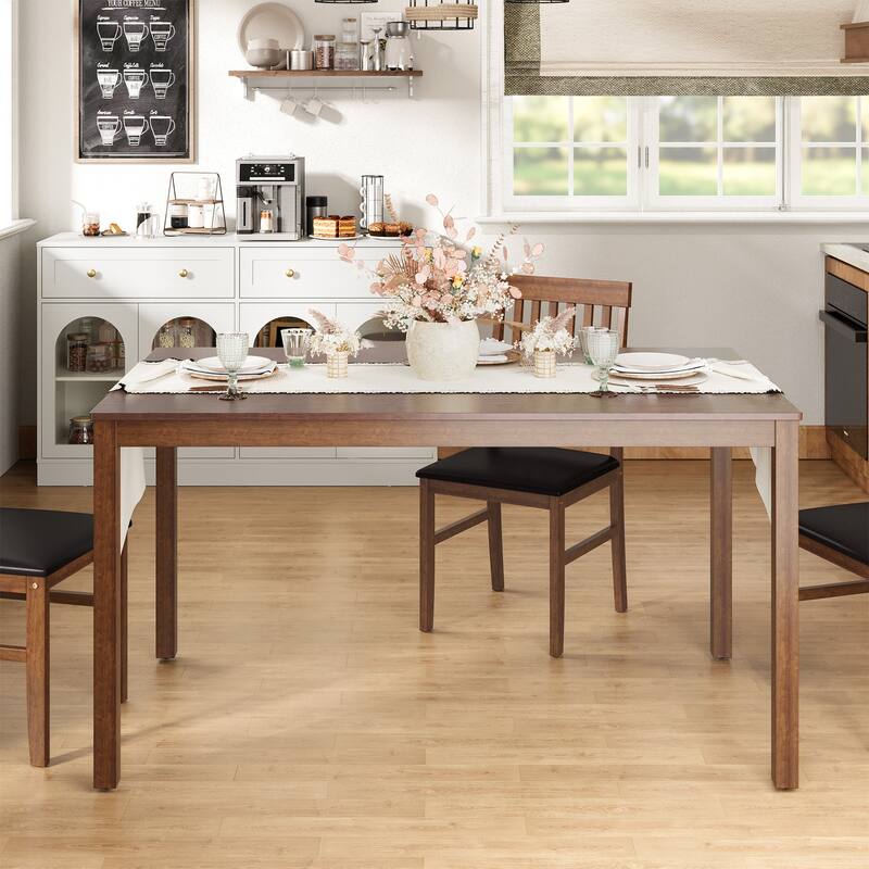 Wood Dining Table for 4-6 People