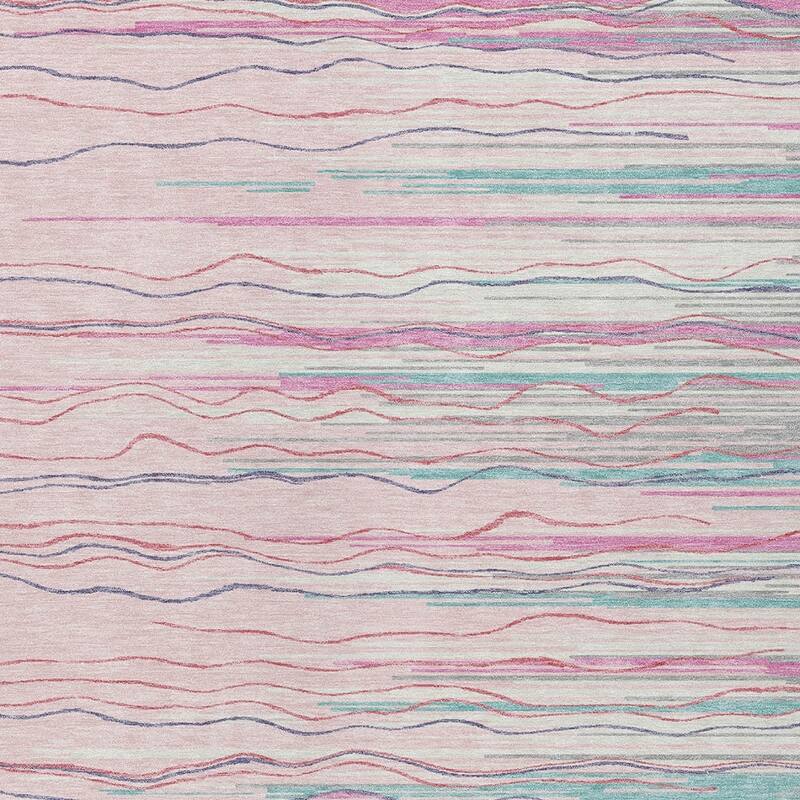HomeRoots Striped Transitional Rectangle Outdoor Rug