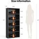preview thumbnail 8 of 13, Industrial 6-Shelf Bookcase, 63" Tall Open Bookshelf, Rust