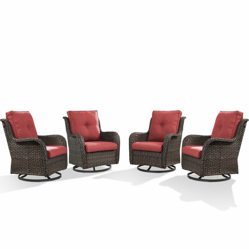 Pocassy Outdoor Patio Wciker Sofa Furniture Set of Chair Table.