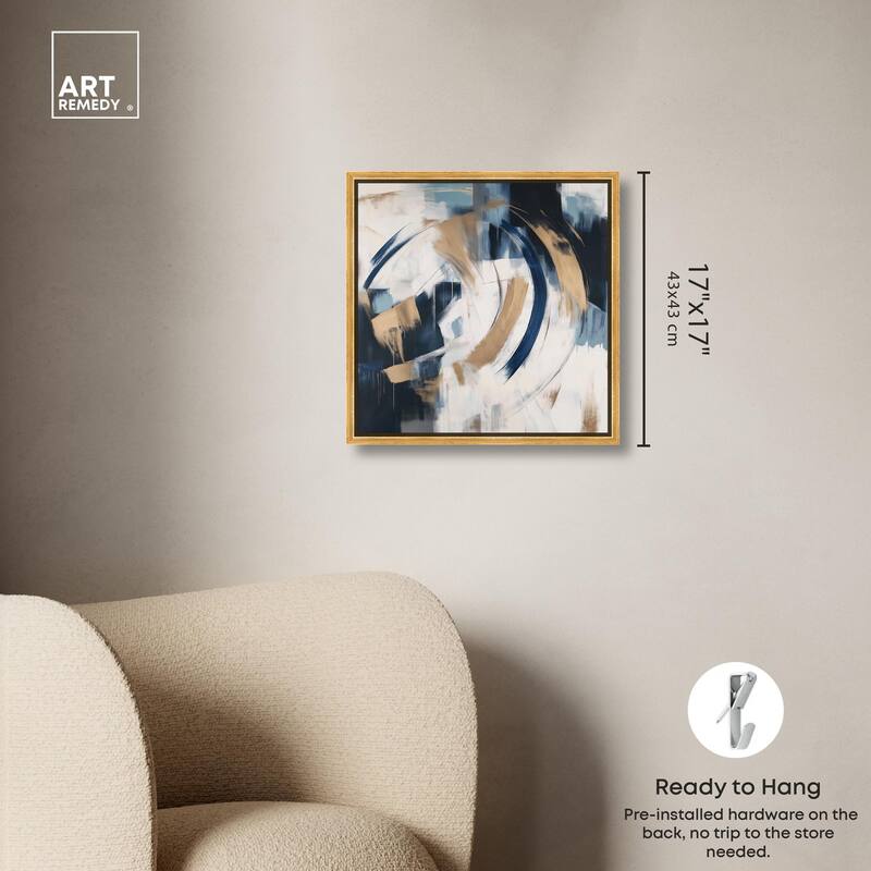 Golden Vortex I Canvas by Art Remedy